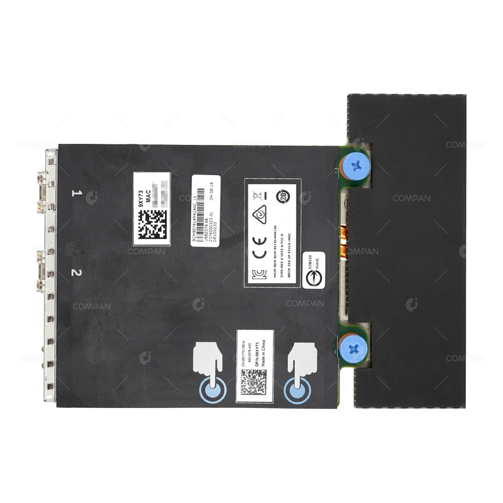 9XY73 DELL DUAL PORT 25GB QSFP28 BROADCOM 57414 DAUGHTER CARD